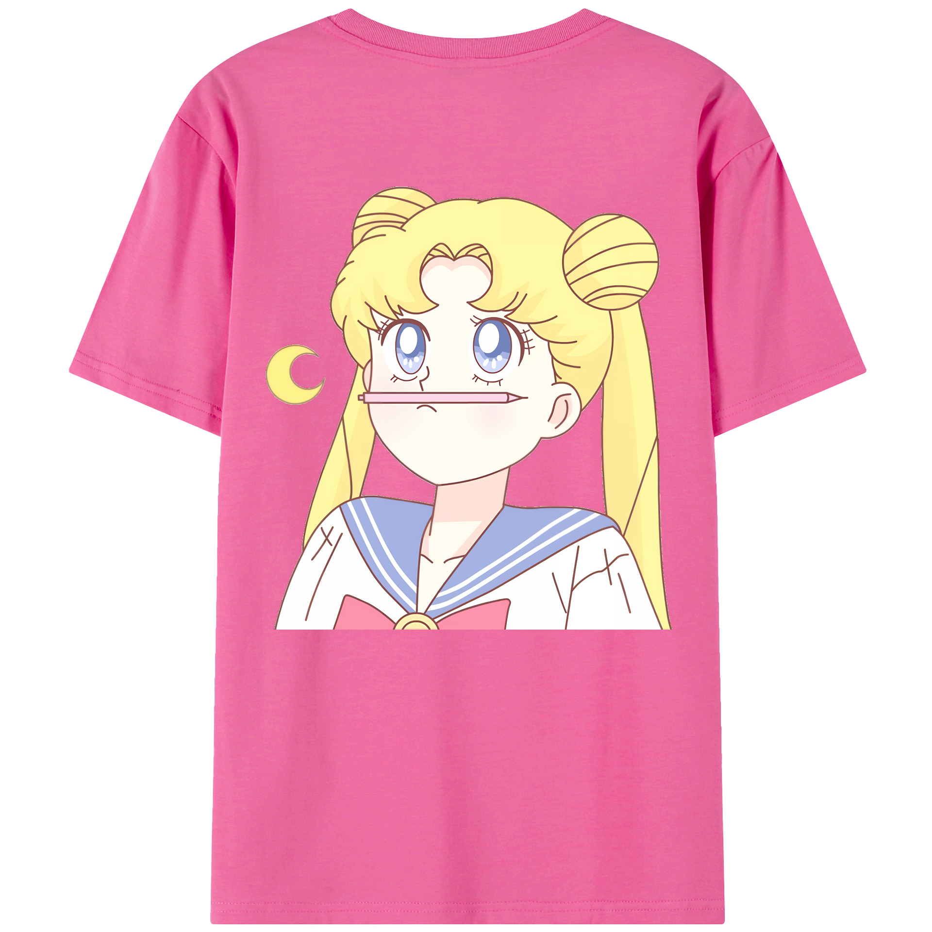 （画像用） 美少女戦士セーラームーン 愛野 美奈子 あいの みなこ Sailor Moon Aino Minako レディース半袖Tシャツ(バックプリント)